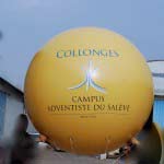 Ballon-publicitaire-helium-geant-campus-collonges-plv-stand-salon
