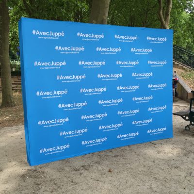 ELECTION-ALAIN-JUPPÉ-2017-STAND-PARAPLUIE-TEXTILE-PHOTOCALL